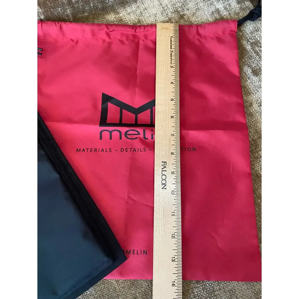 Lot of 6 Melin Hat Dust Bags Drawstring Storage Bags 5 Black 1 Red OEM